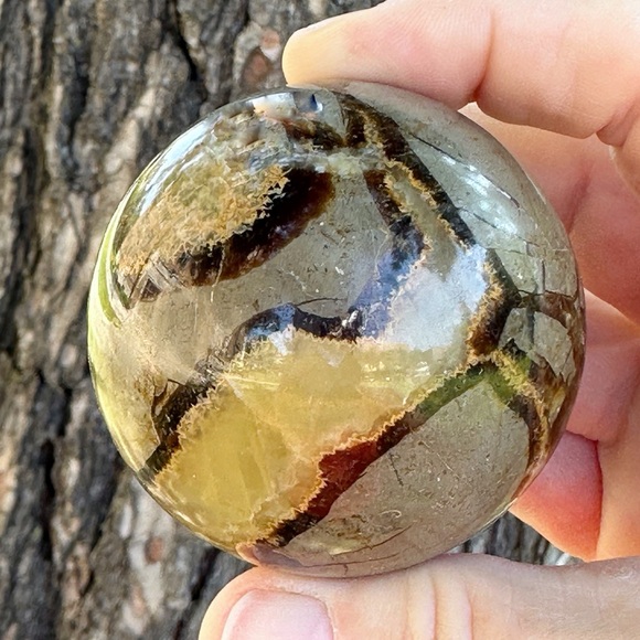 Septarian Sphere 59mm - Natural Crystal Sphere (268g) - Picture 1 of 2